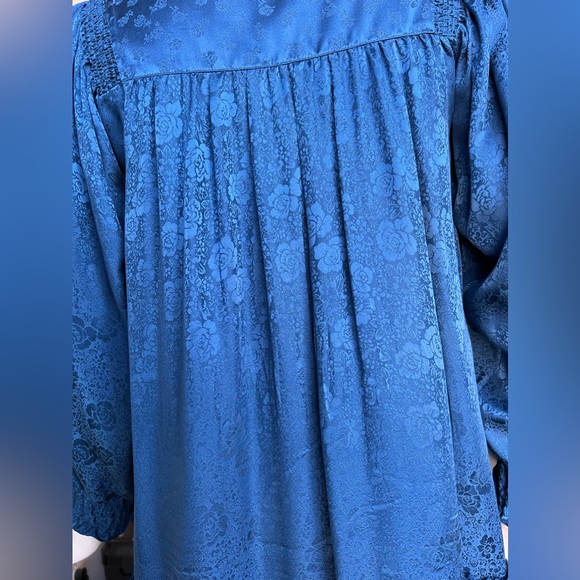 Jovovich-Hawk silk royal blue dress- Beautifully Made! 100% SILK - Picture 13 of 15
